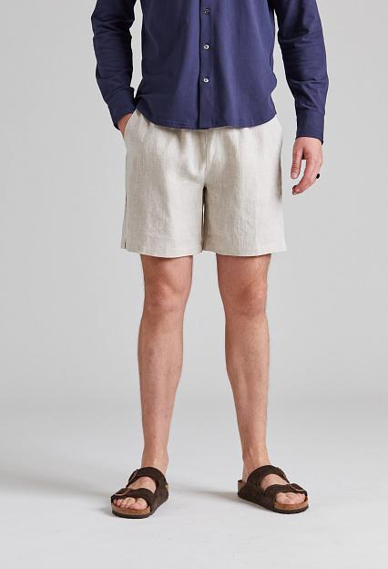 Cermino Linen Shorts Beige